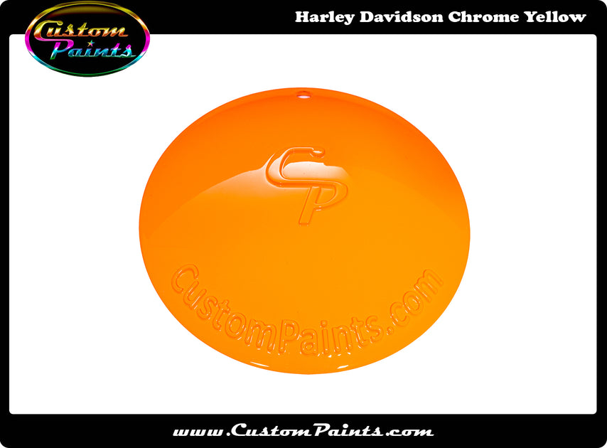 Harley Davidson Chrome Yellow Paint code SAC67509 Custom Paints Inc