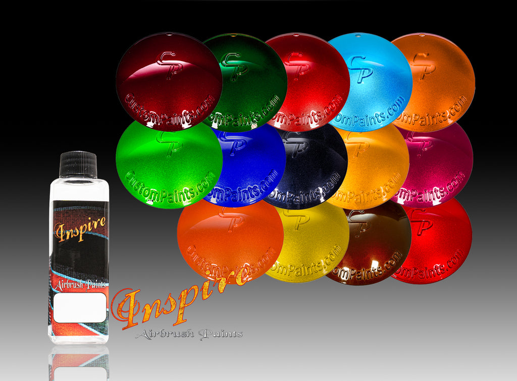 Peinture aérographe Candy acrylique-PU – 8 couleurs transparentes