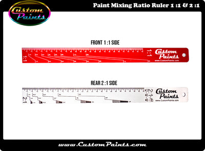 Mixing Sticks, Openers & Spreaders:: Paint Mixing Ratio Ruler